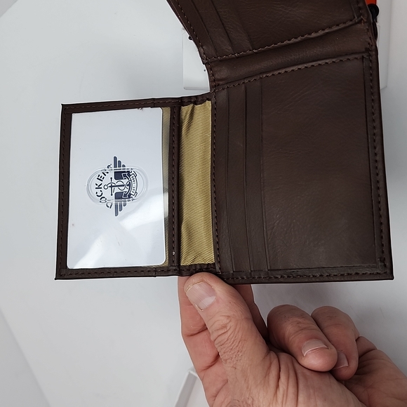 DOCKERS HANDCRAFTED MENS BROWN WALLET - Picture 9 of 11